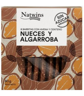 BARRITAS DE  NUECES Y ALGARROBA 80gr.