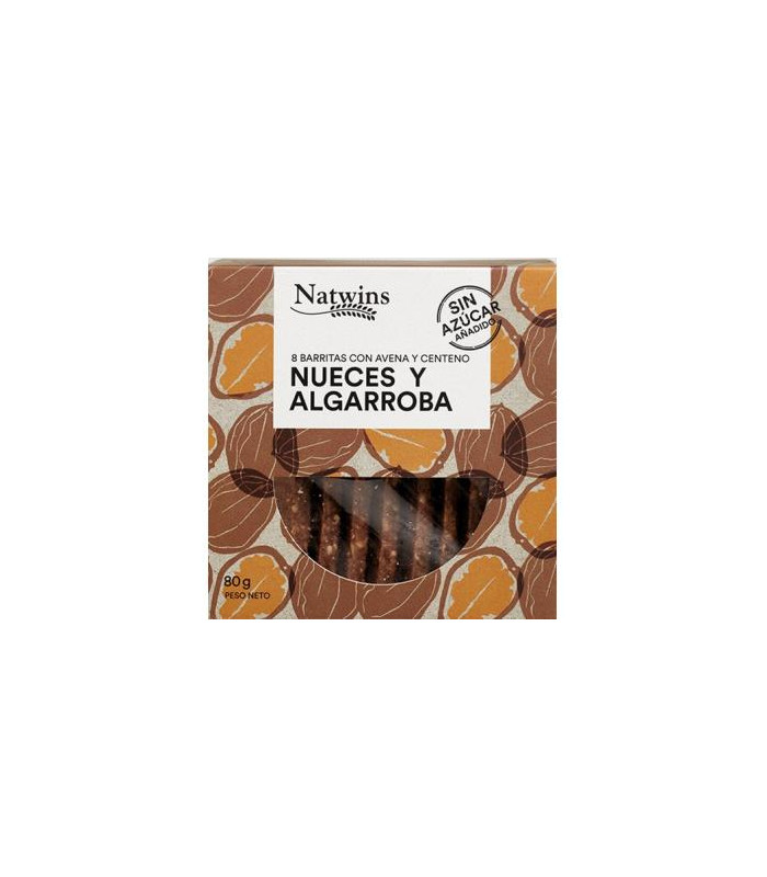 BARRITAS DE  NUECES Y ALGARROBA 80gr.