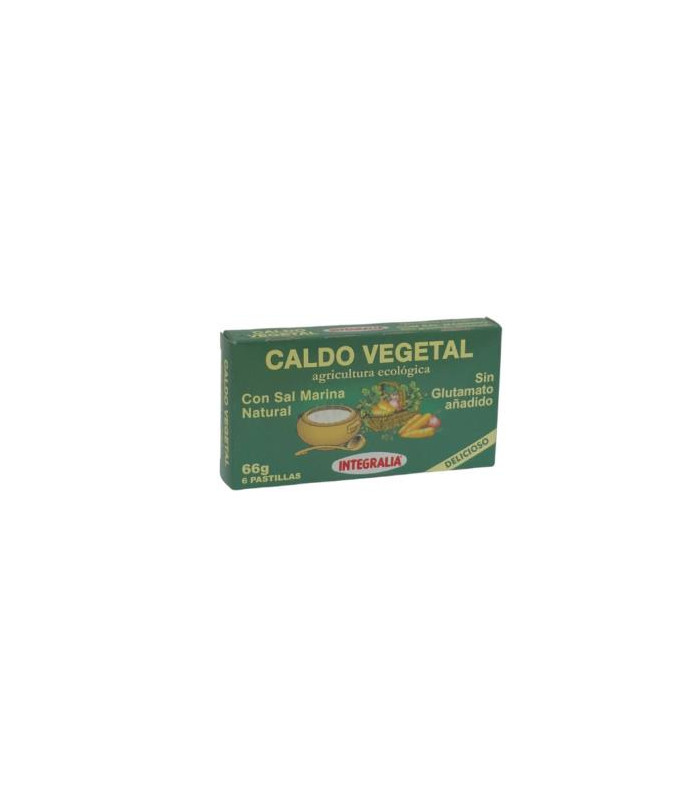 CALDO VEGETAL ECO con sal marina natural 6pastilla