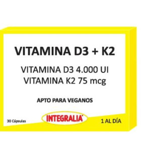 VITAMINA D3+K2 30cap. VEGAN