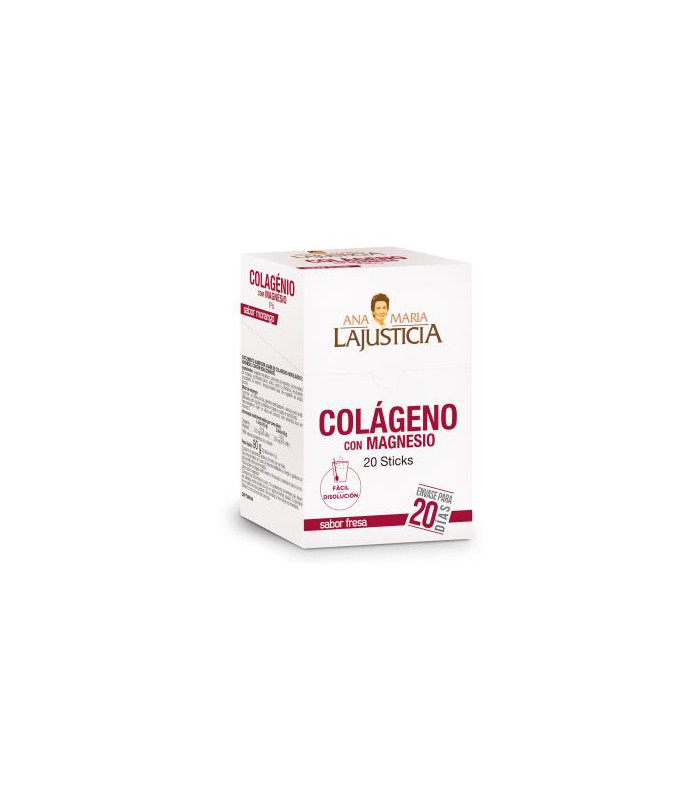 COLAGENO con MAGNESIO sabor fresa 20sticks