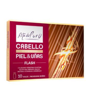 CABELLO PIEL Y UÑAS flash 10viales.
