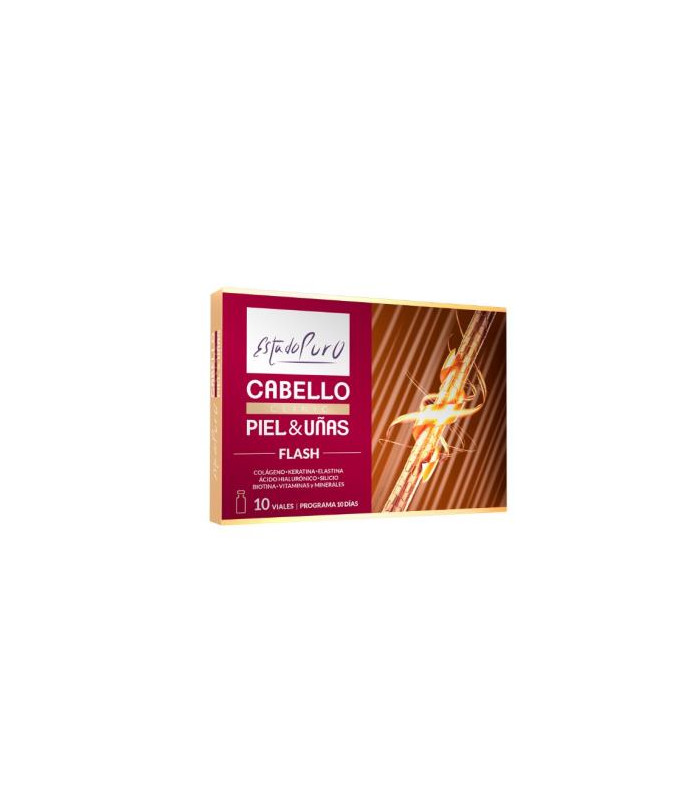 CABELLO PIEL Y UÑAS flash 10viales.