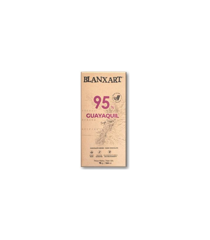 CHOCOLATE NEGRO 95% GUAYAQUIL 75 gr ECO