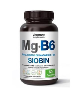 MG+B6 SIOBIN Bisglicinato de Magnesio+B6 60cap.