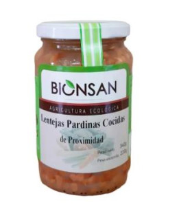 LENTEJAS PARDINAS cocidas 220gr. ECO