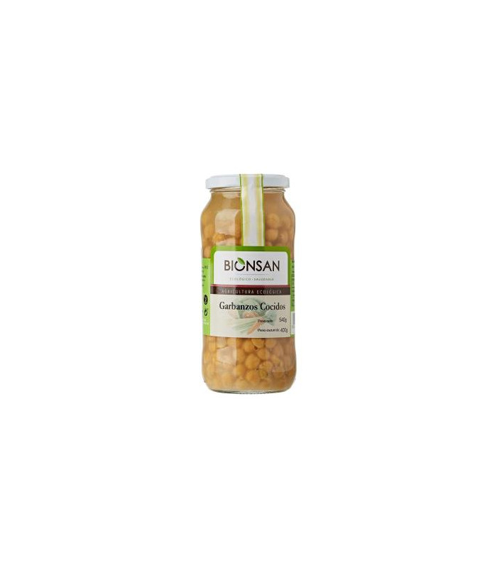 GARBANZOS PEDROSILLANOS cocidos 400gr. ECO