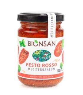 PESTO ROSSO con piñones 140gr. ECO