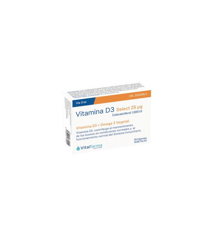 VITAMINA D3 25mcg. (1000UI) 30cap.