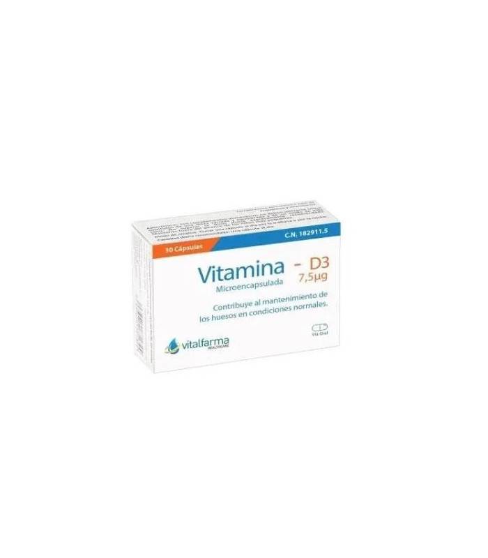 VITAMINA D3 7,5mcg. (300UI) 30cap.
