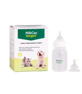 MILKCAN +BIBERON leche polvo perros y gatos 400gr