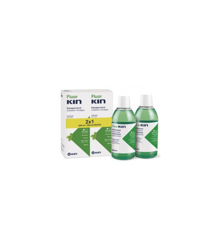 FLUOR KIN PACK 2x1 enjuage anticaries 500ml.
