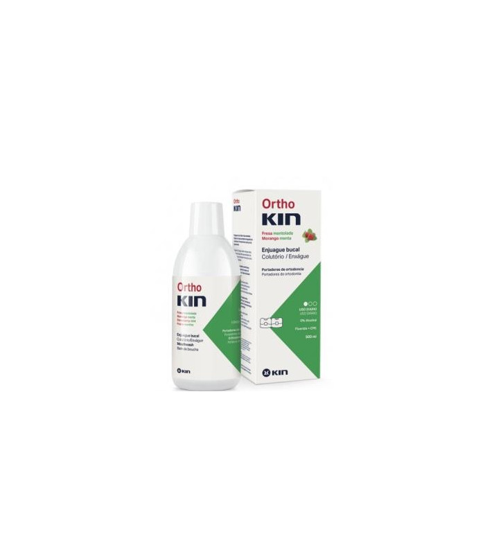 ORTHO KIN FRESA MENTOL ENJUAGUE 500ml