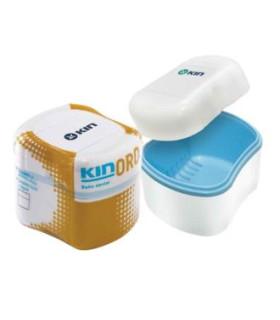 CONTENEDOR KIN ORO BAÑO PROTESIS DENTAL 1 BLANCO