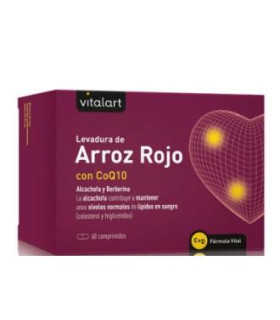VITALART LEVADURA DE ARROZ ROJO con Q10 60comp.