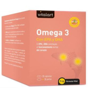 VITALART OMEGA 3 EPA+DHA 30cap+30perlas.