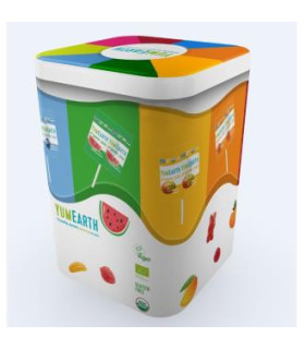 PIRULETAS ORGANICAS sabor frutas lata 50ud.