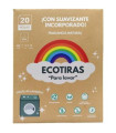 ECOTIRAS PARA LAVADORA  DETERGENTEcon suavizante 20 hojas EC
