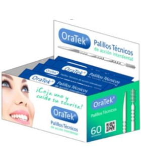 PALILLOS TECNICOS ORATEK cepillo interdental 60ud