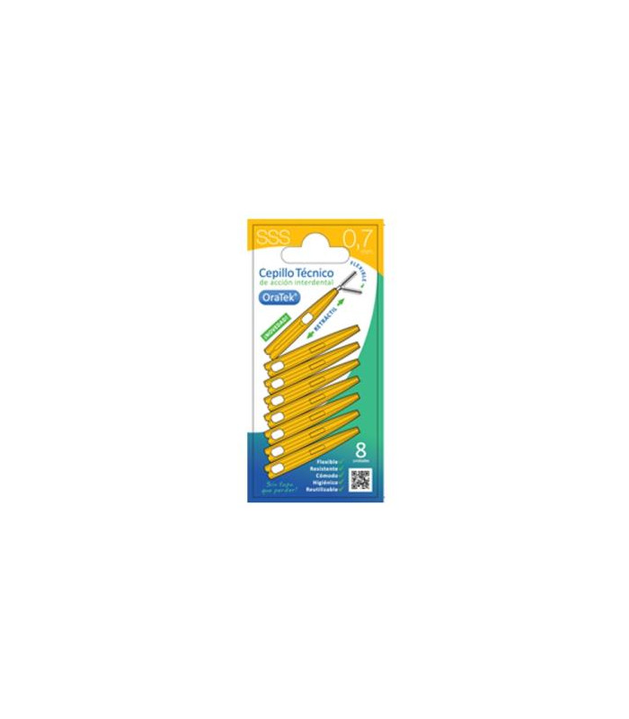 CEPILLO INTERDENTAL RETRACTIL 0,7mm 8ud.
