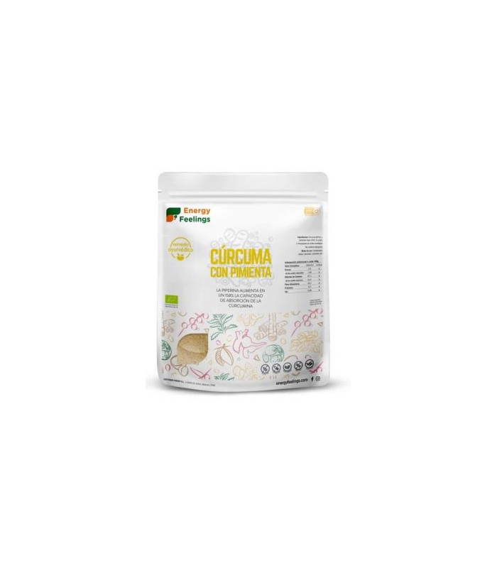 CURCUMA CON PIMIENTA polvo 1kg. ECO VEGAN SG