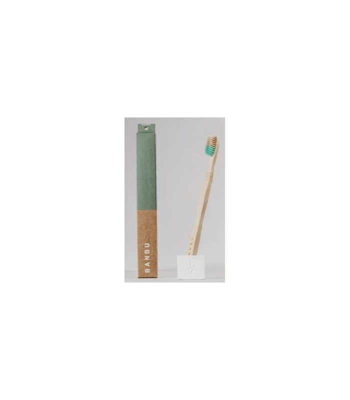 BANBU cepillo dental adulto suave verde.
