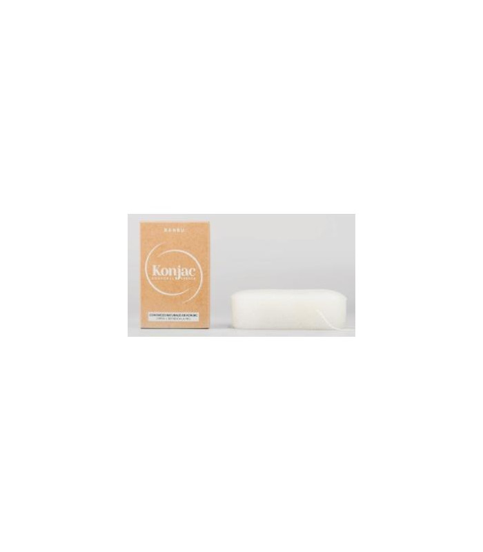 KONJAC esponja corporal exfoliante blanca 5gr.