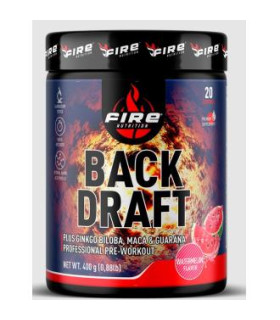 BACK-DRAFT PREWORKOUT pre-entreno sandia 400gr.