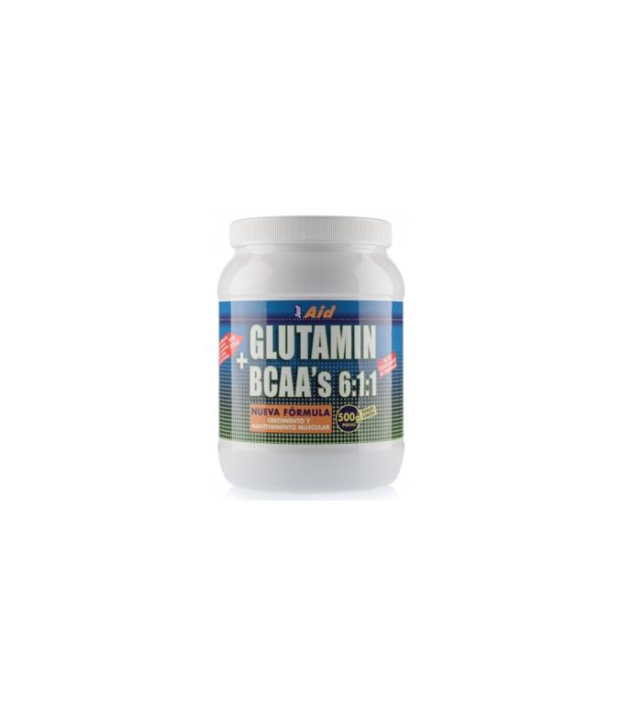 GLUTAMIN + BCAA sabor limon 500gr.