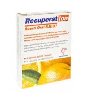 RECUPERAT-ION suero oral sabor naranja 4sbrs.
