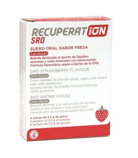 RECUPERAT-ION suero oral sabor fresa 4sbrs.