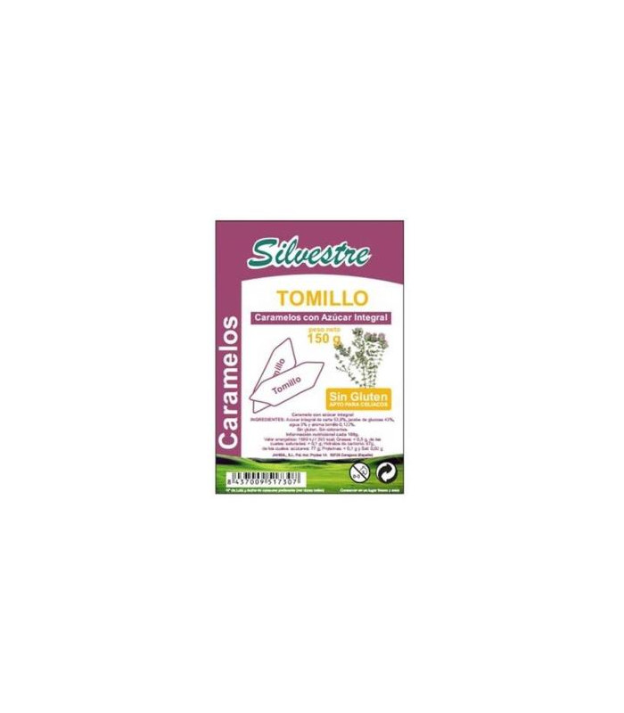 CARAMELOS DE TOMILLO azucar de caña 150gr.