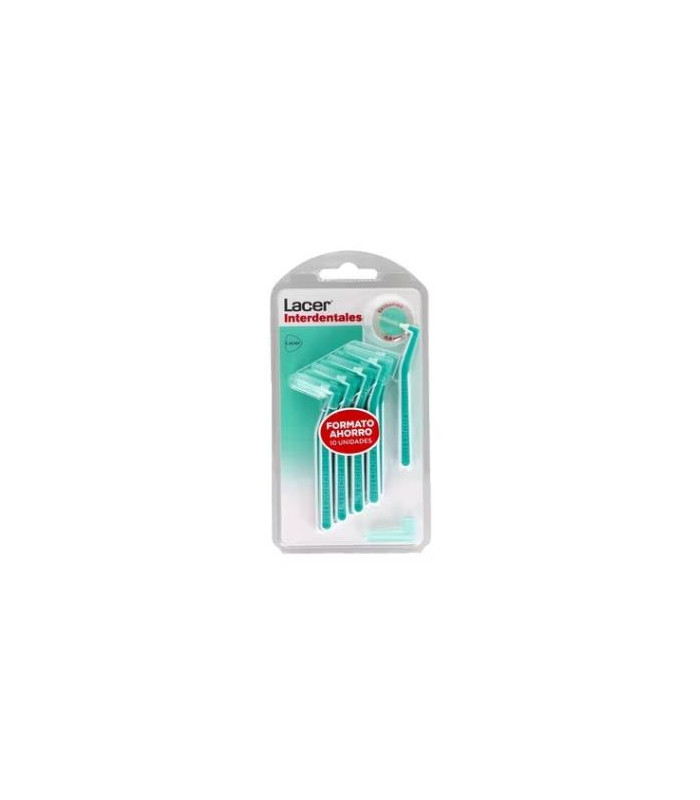 INTERDENTAL LACER EXTRAFINO angular turquesa 10ud.
