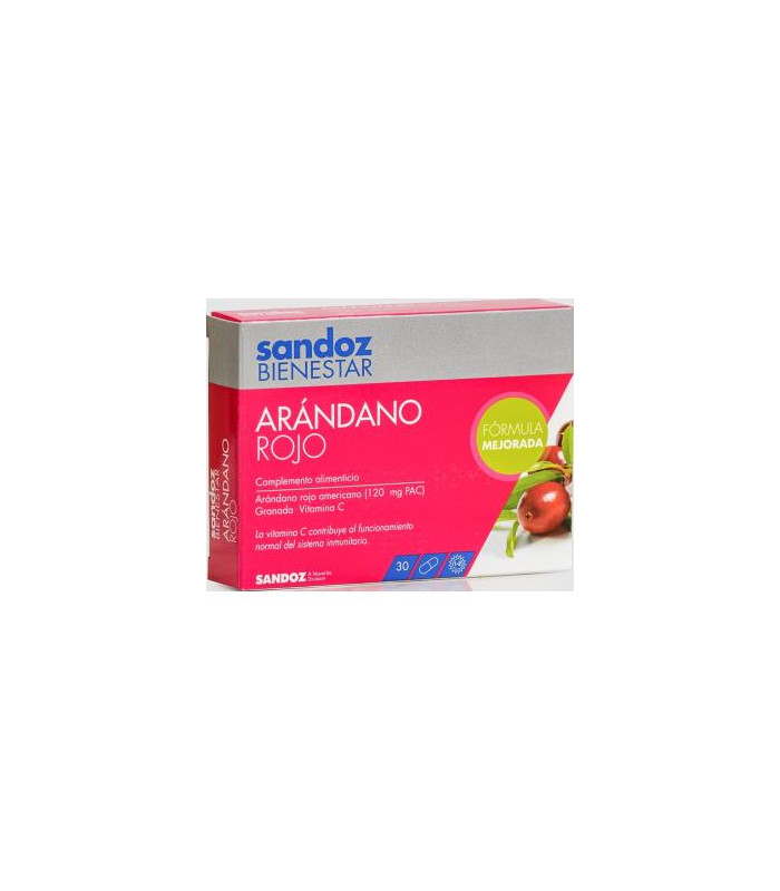 SANDOZ BIENESTAR ARANDANO ROJO 30 caps