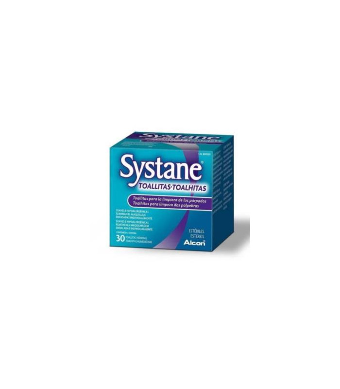 SYSTANE toallitas esteriles limpieza parpados 30ud