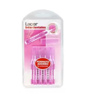 INTERDENTAL LACER ULTRAFINO recto rosa 10ud.