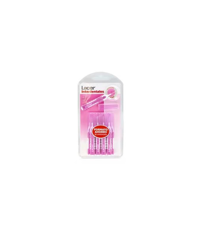 INTERDENTAL LACER ULTRAFINO recto rosa 10ud.