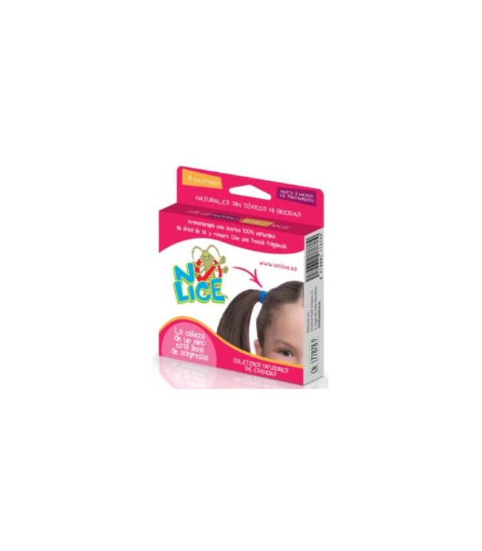 NO LICE coletero anti-piojos negro/marron 4ud.