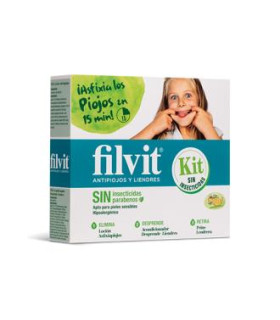 FILVIT KIT DIMETICONA locion+acondicionador+peine
