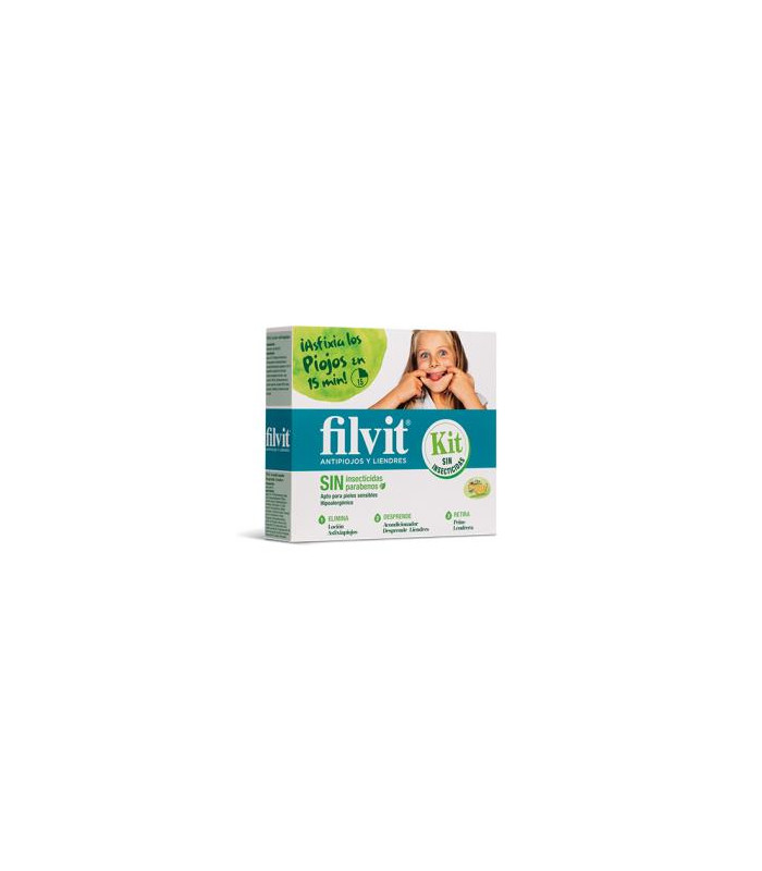 FILVIT KIT DIMETICONA locion+acondicionador+peine