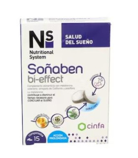 NS SOÑABEN BI-EFFECT MELATONINA 1,85mg 15 comp