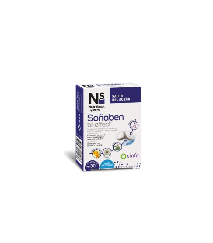 NS SOÑABEN BI-EFFECT MELATONINA 1,85mg 30 comp