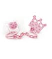ACOFARBABY CADENITA Y CHUPETE SILI 0-6m rosa 1un**