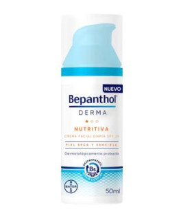 BEPANTHOL DERMA crema facial nutritiva SPF25 50ml.