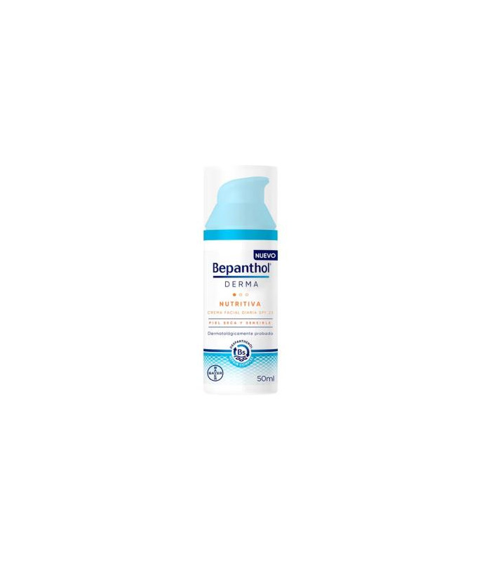 BEPANTHOL DERMA crema facial nutritiva SPF25 50ml.