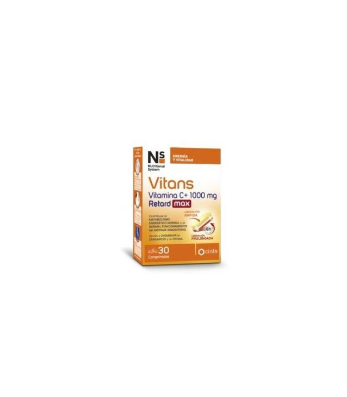 NS VITANS VITAMINA C+ 1000 RET MAX 30 comp