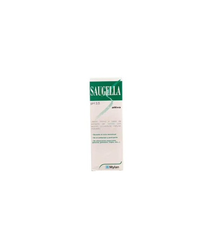 SAUGELLA ATTIVA jabón intimo 250ml verde
