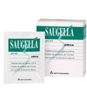 SAUGELLA ATTIVA toallitas 10 unid