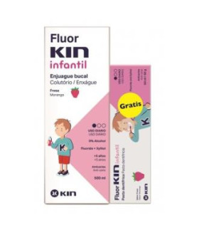 FLUOR KIN FRESA 500ml+ PASTA 50ml