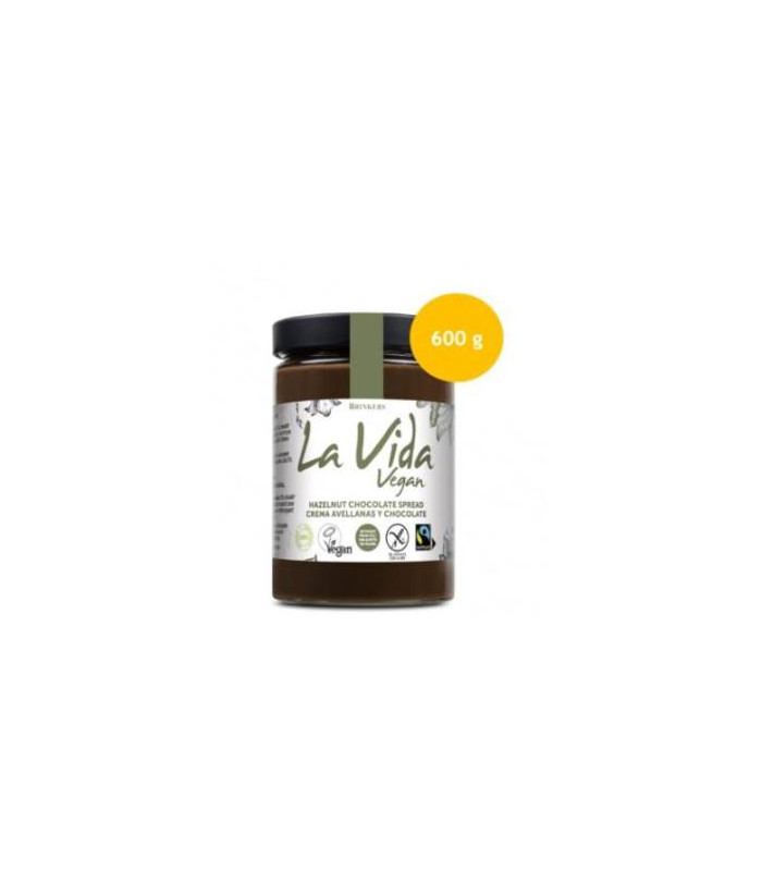 CREMA DE CHOCOLATE Y AVELLANA 600gr. BIO VEGAN